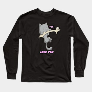 cat love Long Sleeve T-Shirt